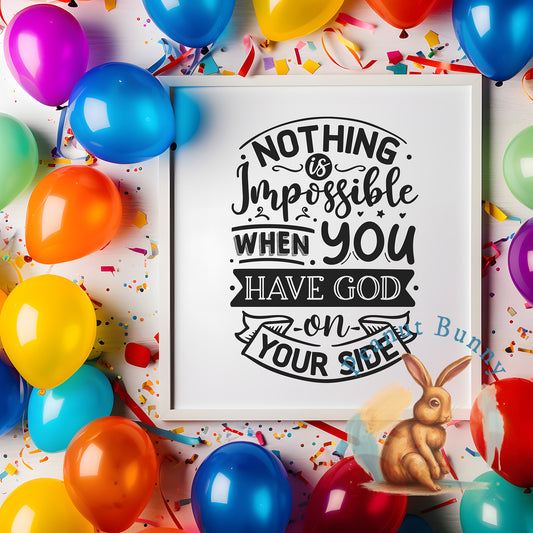 Nothing is Impossible Christian DTF 468