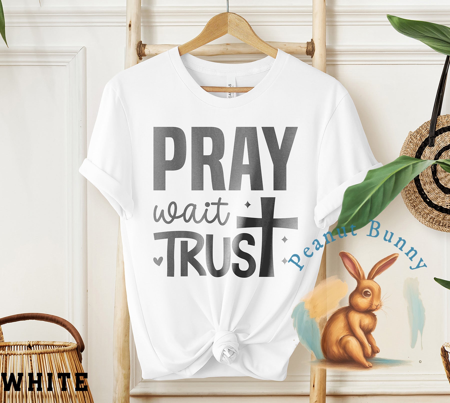 Pray wait trust-01a Christian DTF 513