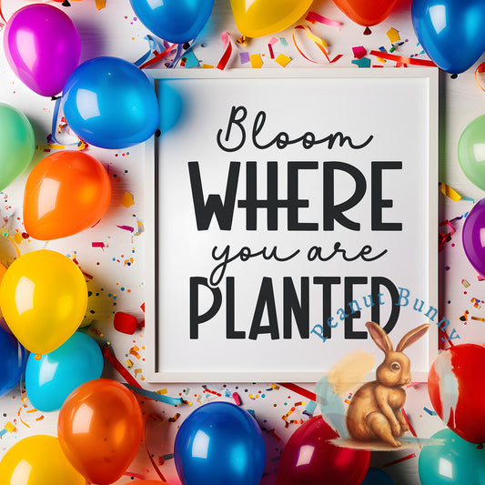 Bloom where you are planted-01 Christian DTF 253