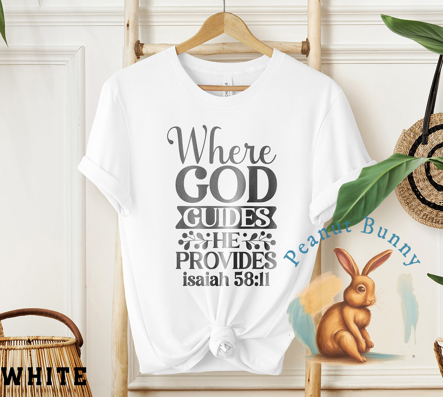 Where god guides he provides isaiah 58 11-01 Christian DTF 600