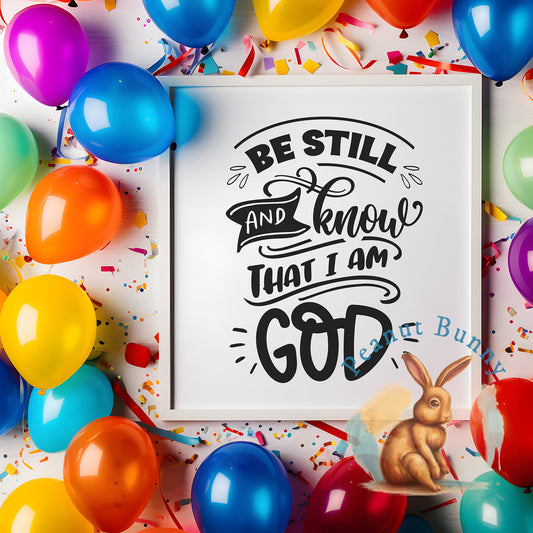 Be Still and Know that I am God Christian DTF 230