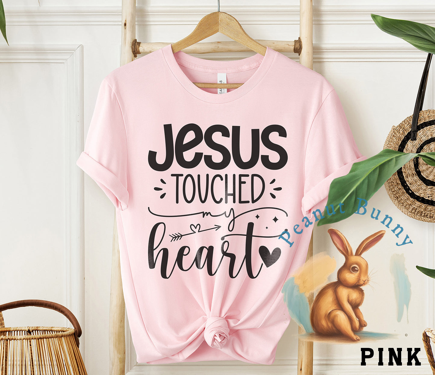 Jesus touched my heart-01 Christian DTF 404