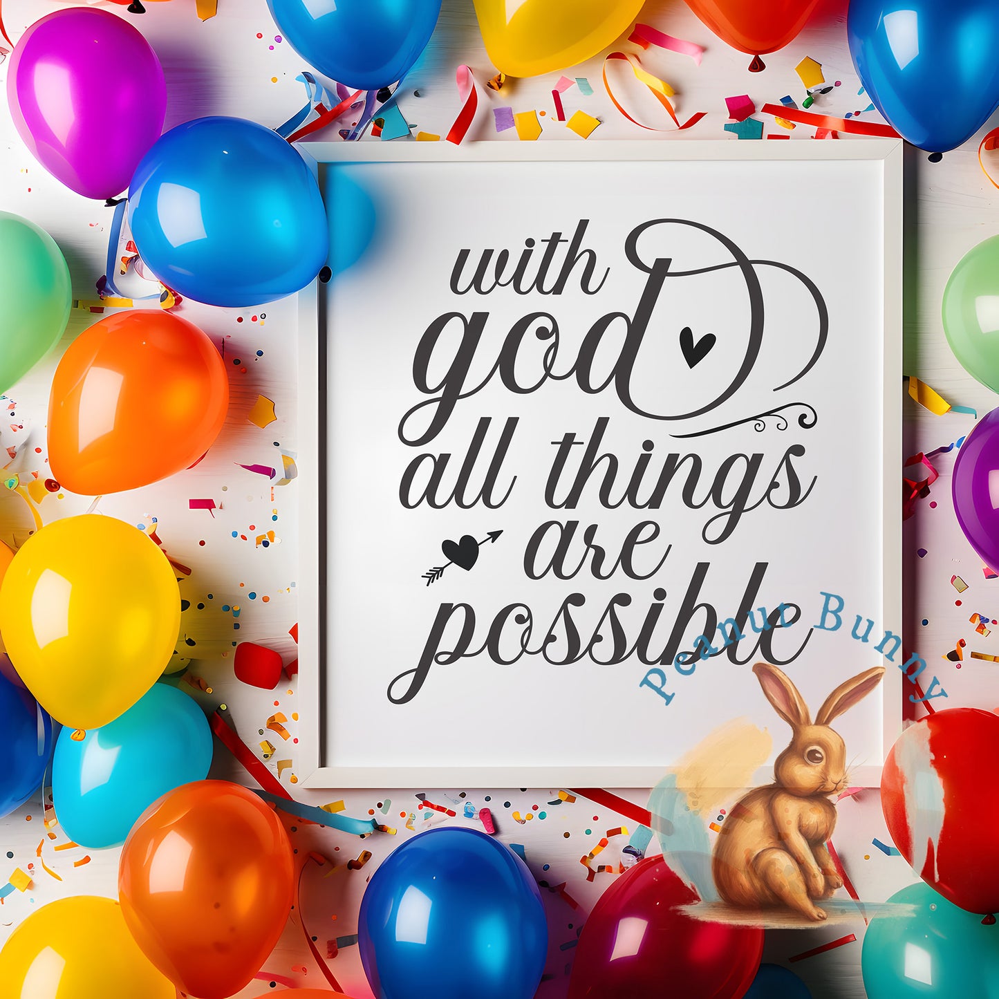 with god all things are possible-01 Christian DTF 605