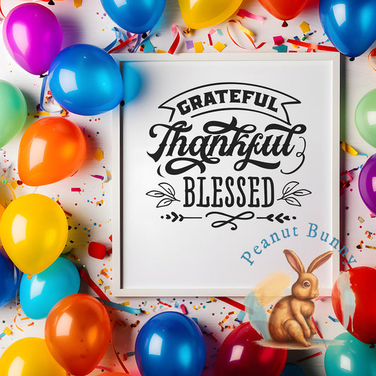 Grateful Thankful Blessed Christian DTF 325