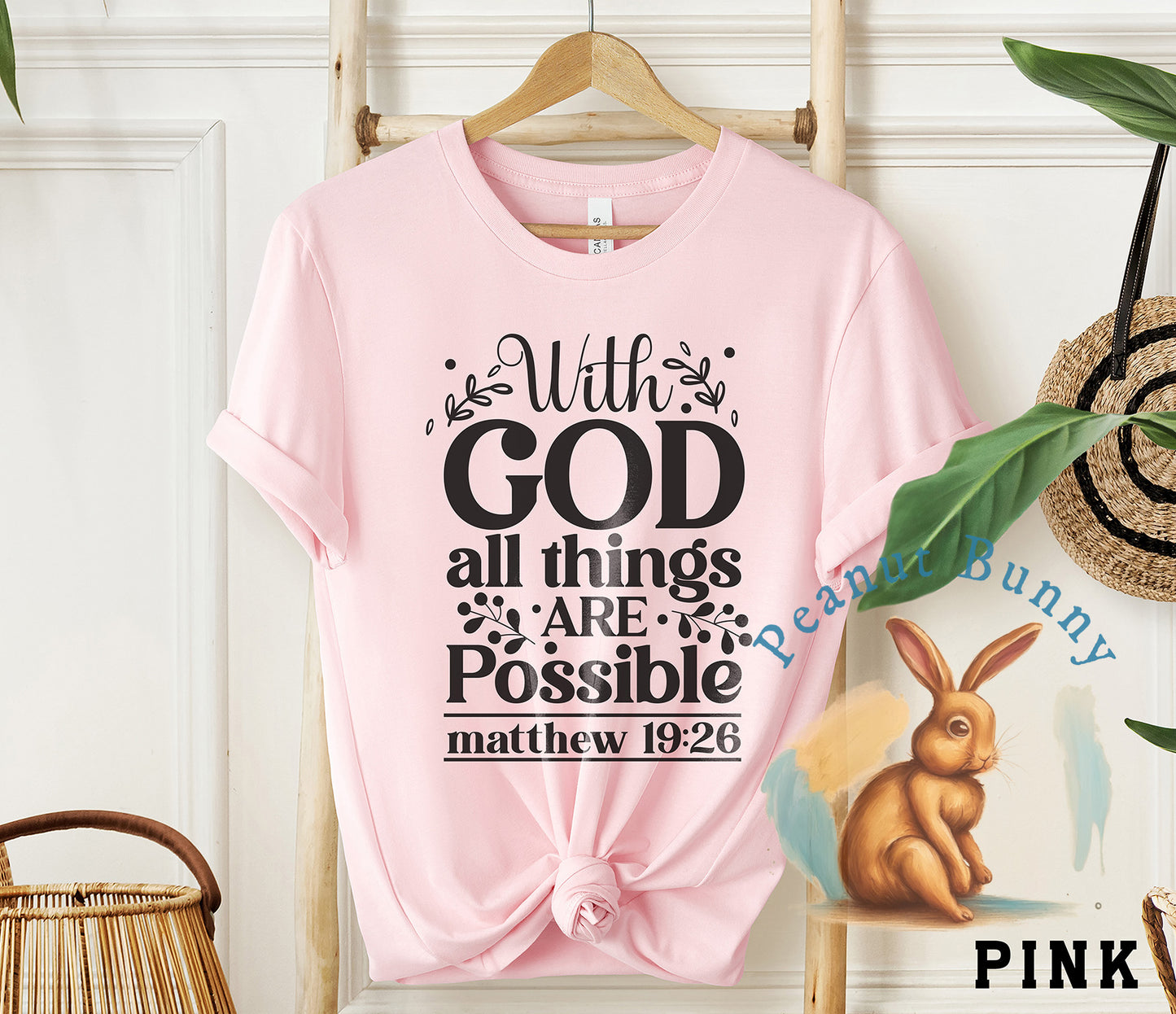 With god all things are possible matthew 19 26-01 Christian DTF 603