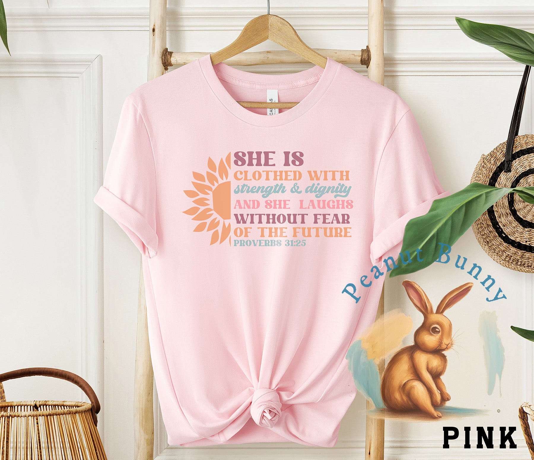 She Is Clothed With Strength & Dignity-01 Christian DTF 555