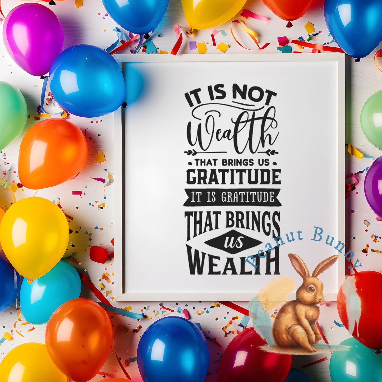 It's not wealth that brings us gratitude Christian DTF 392