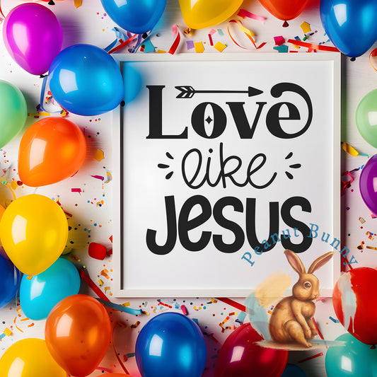 Love like jesus-01a Christian DTF 425