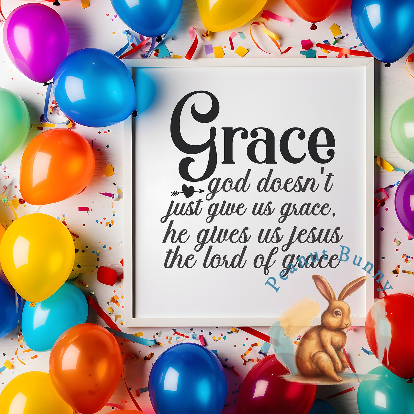 Grace god doesn't just give us grace,he gives us jesus the lord of grace-01 Christian DTF 323