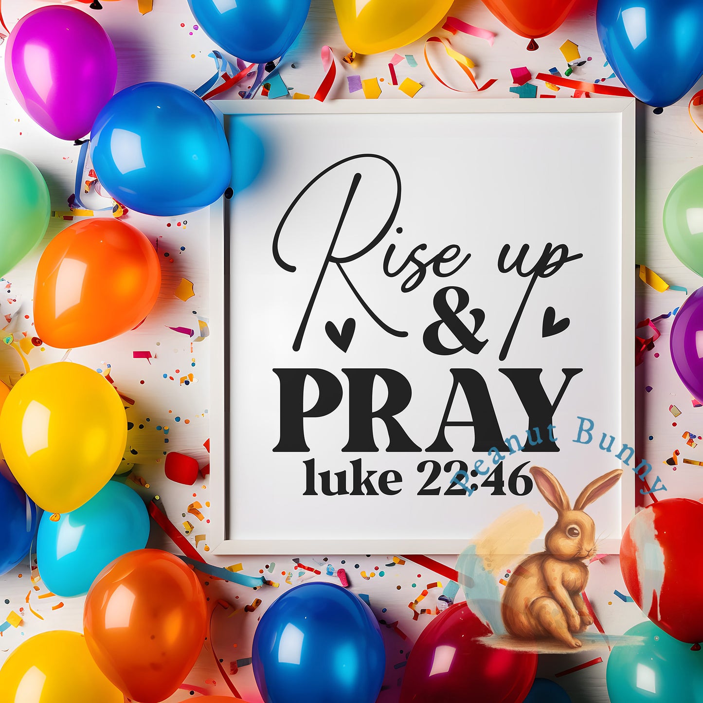 Rise up & pray luke 22 46 1-01 Christian DTF 532