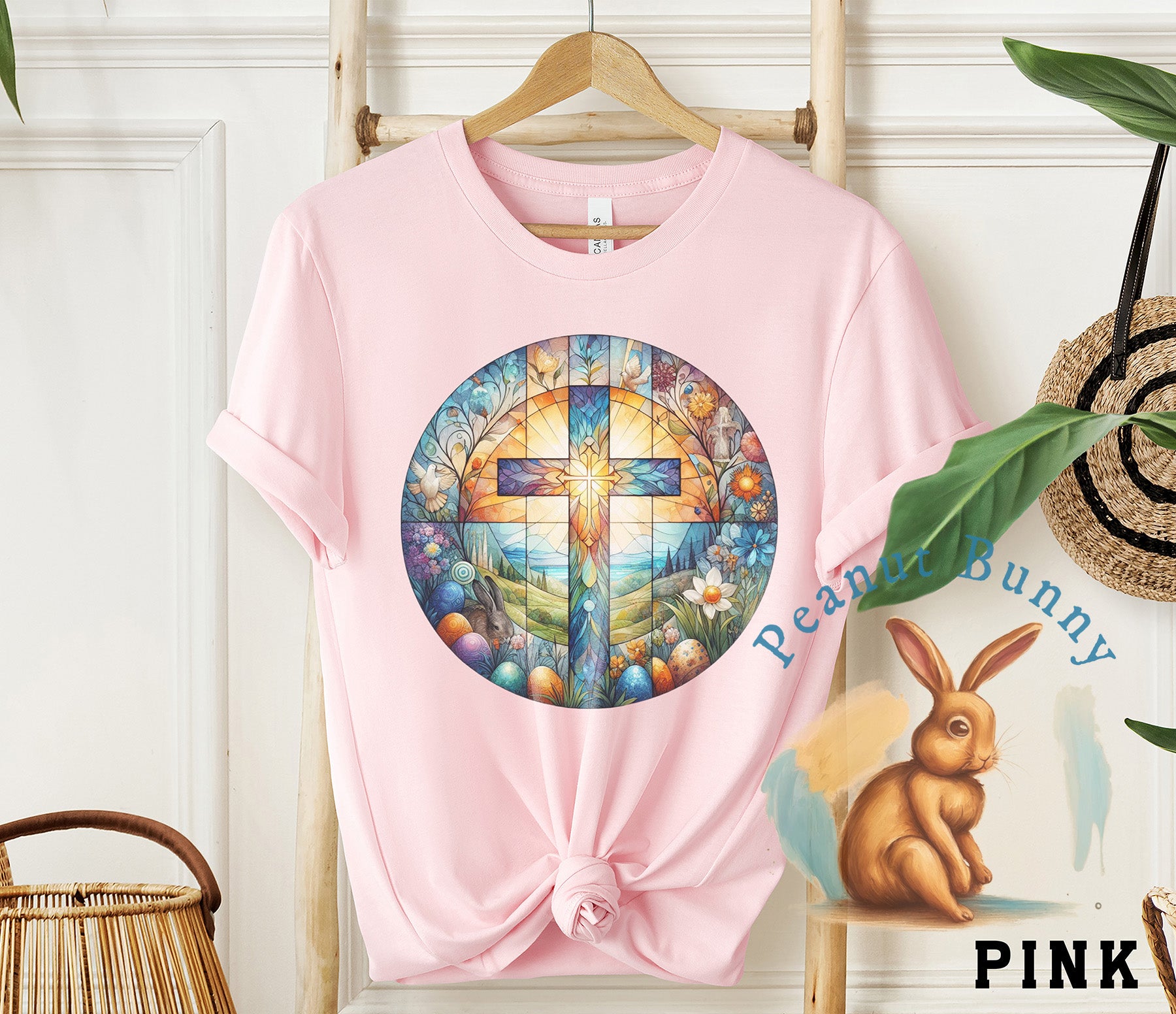 Stained Glass Cross 10 Christian DTF 30