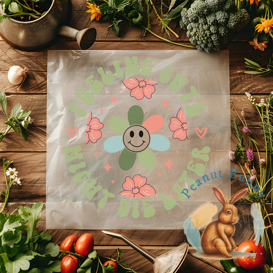 Geranium Glee Gardening DTF PIC