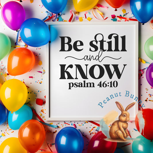 Be still & know psalm 46 10 2-01 Christian DTF 227