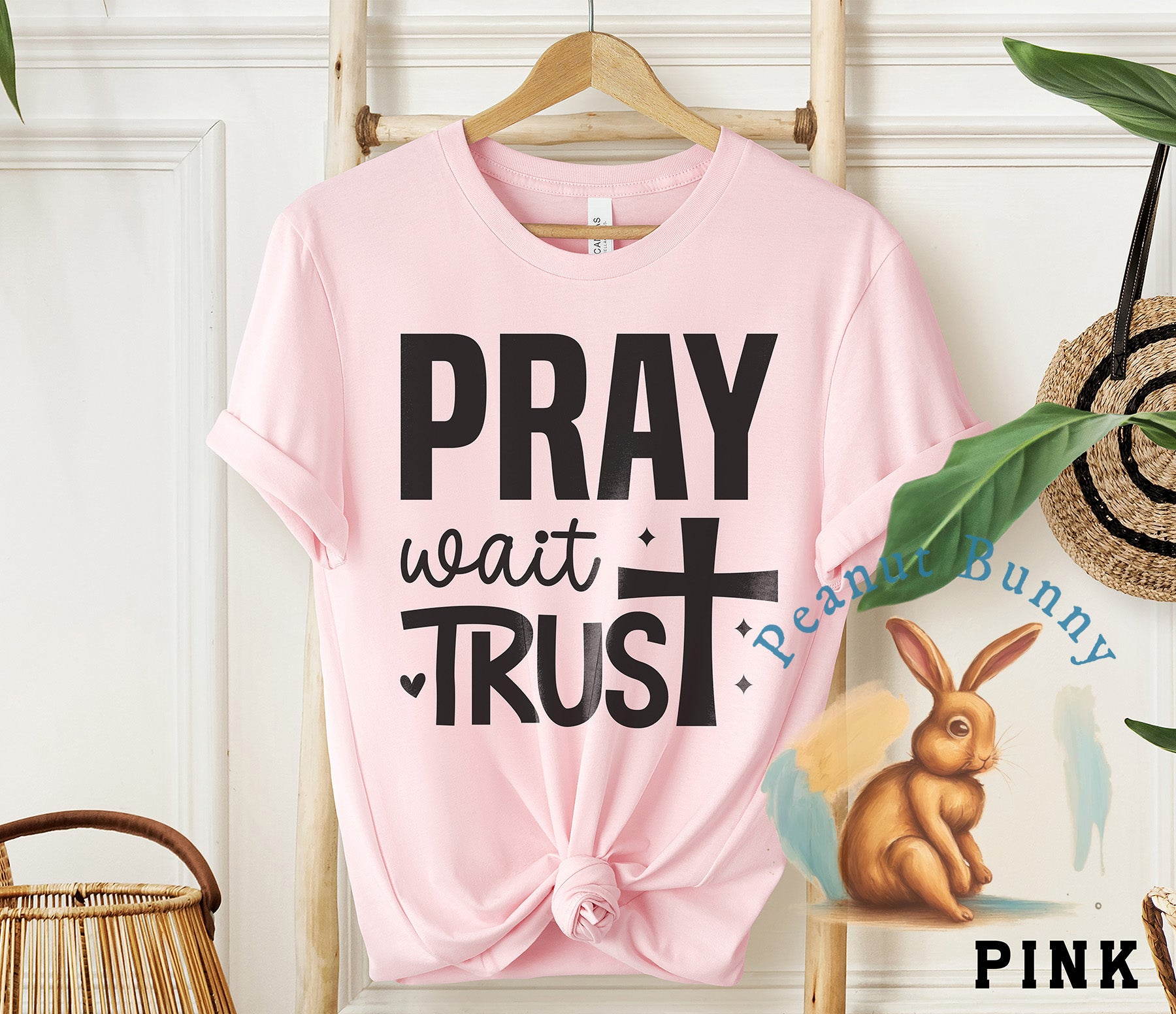Pray wait trust-01a Christian DTF 513