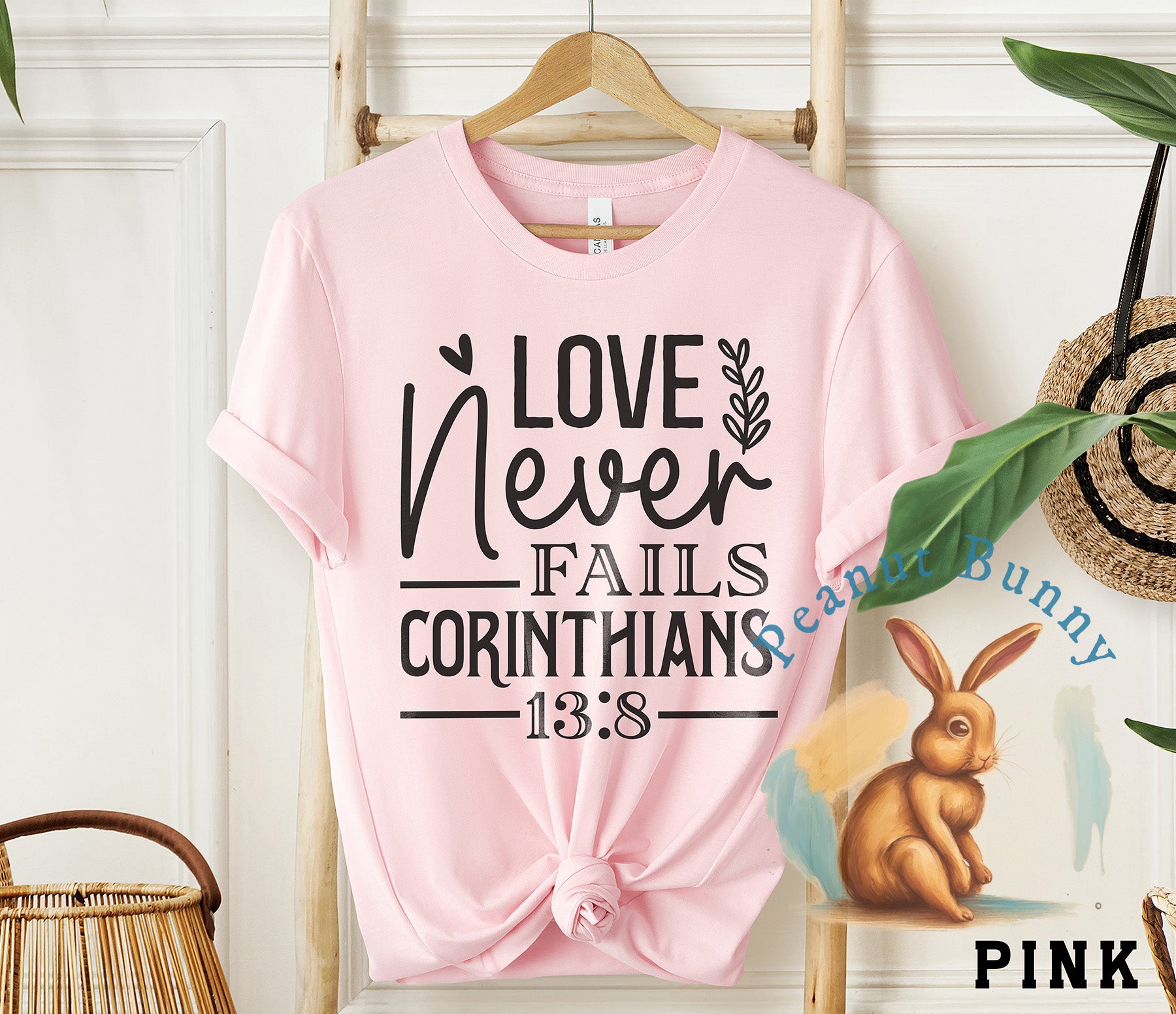 Love never fails Corinthians Christian DTF 458