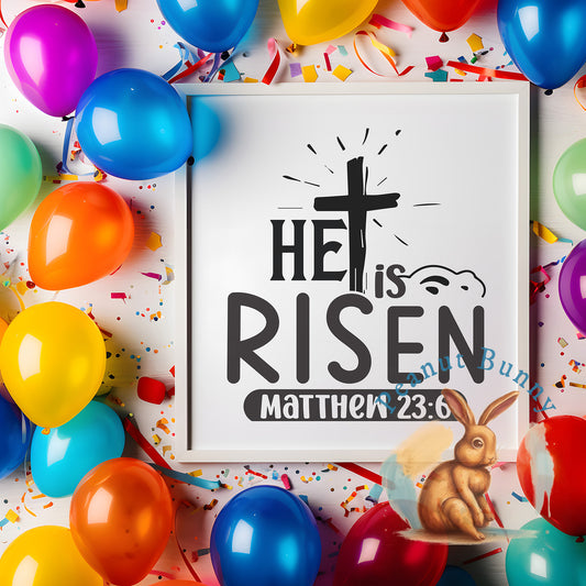 He is risen matthew 23 6-01 Christian DTF 333