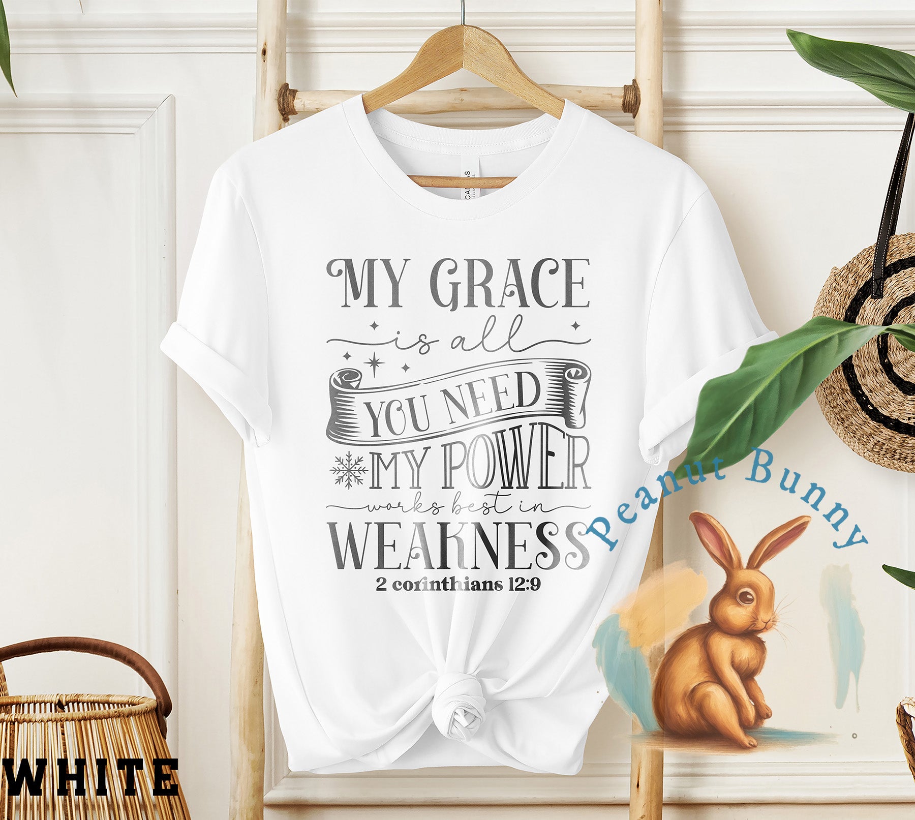 My grace is all you need my power works best in weakness 2 corinthians 12 9-01 Christian DTF 442