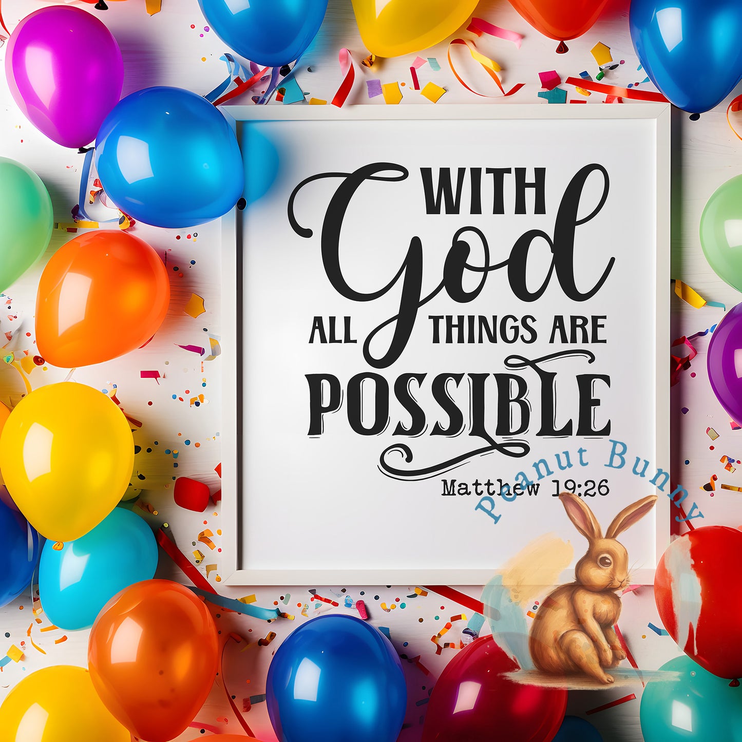 With God All Things Are Possible 1 Christian DTF 602