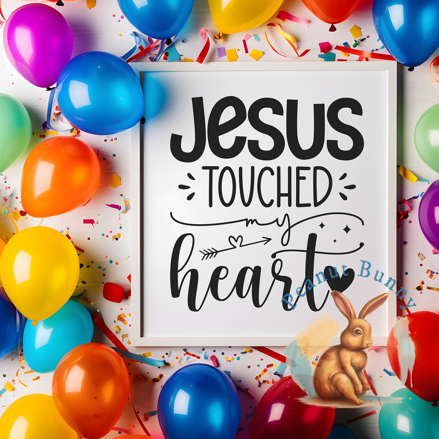 Jesus touched my heart-01 Christian DTF 404