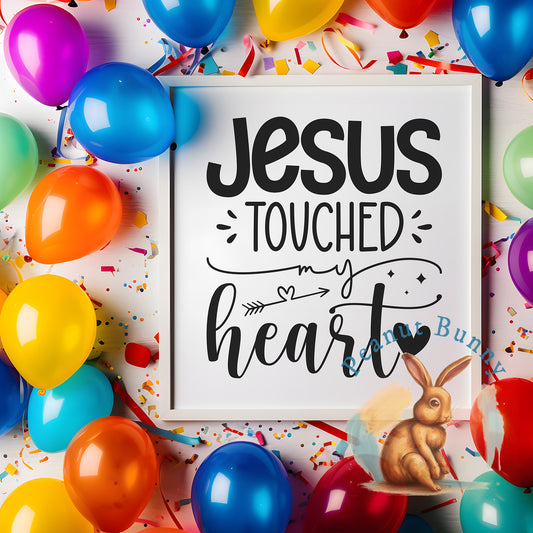 Jesus touched my heart-01 Christian DTF 404