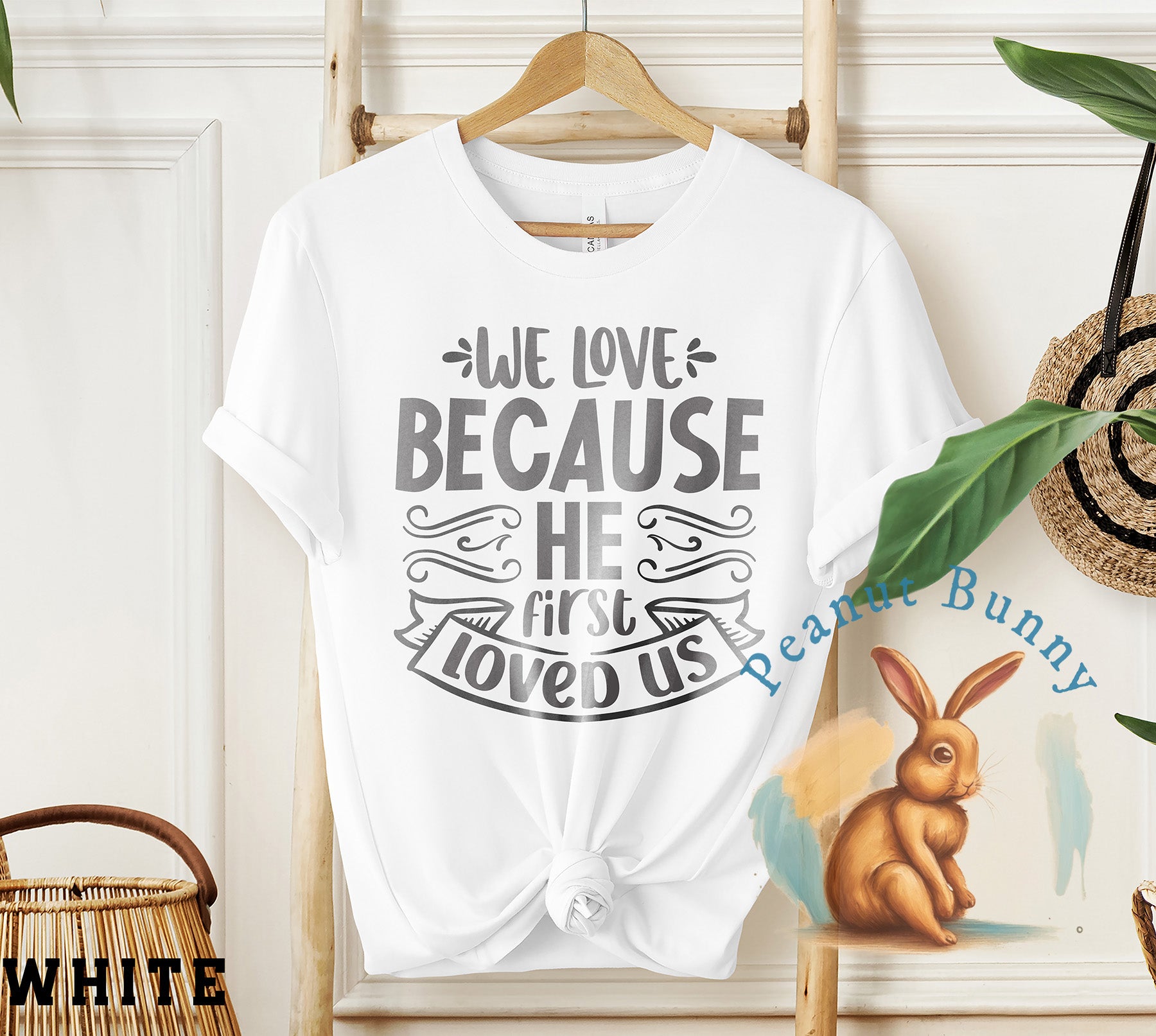 We love because he first loved us-01 Christian DTF 594