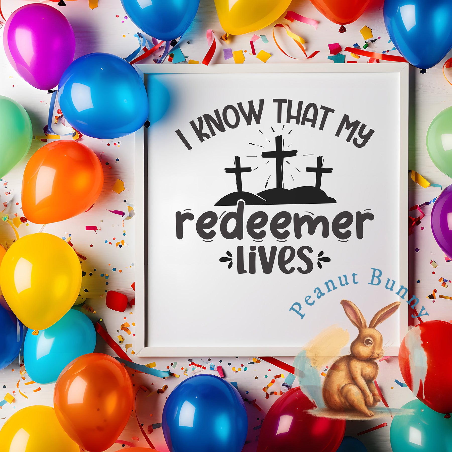 I know that my redeemer lives-01 Christian DTF 370