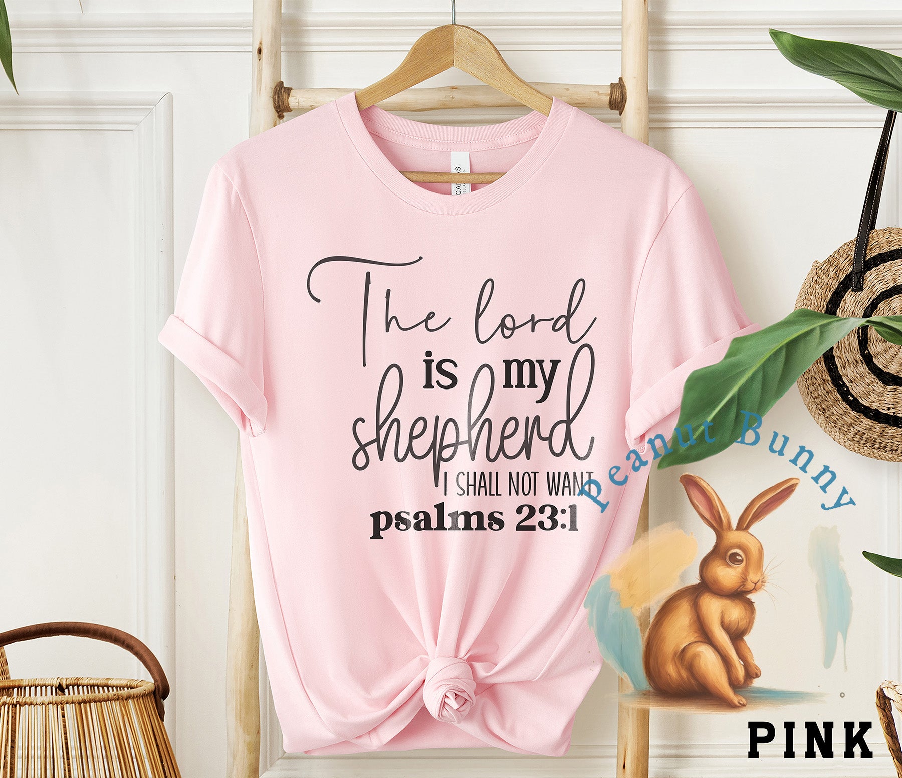 The lord is my shepherd i small not want-01 Christian DTF 575