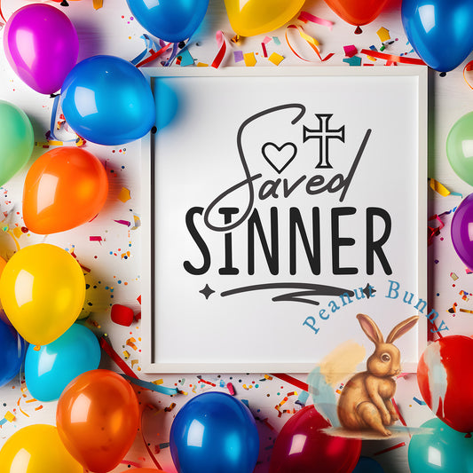 Saved Sinner Christian DTF 60