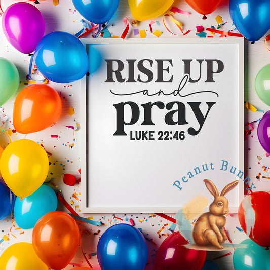 Rise up & pray luke 22 46-01 Christian DTF 533