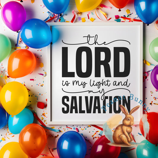 The lord is my light and my salvation-01 Christian DTF 574