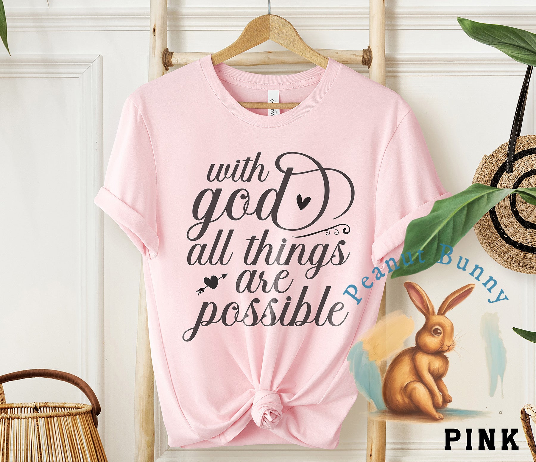 with god all things are possible-01 Christian DTF 605