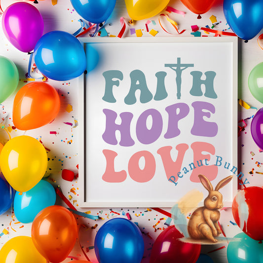 Faith Hope Love-01 Christian DTF 283