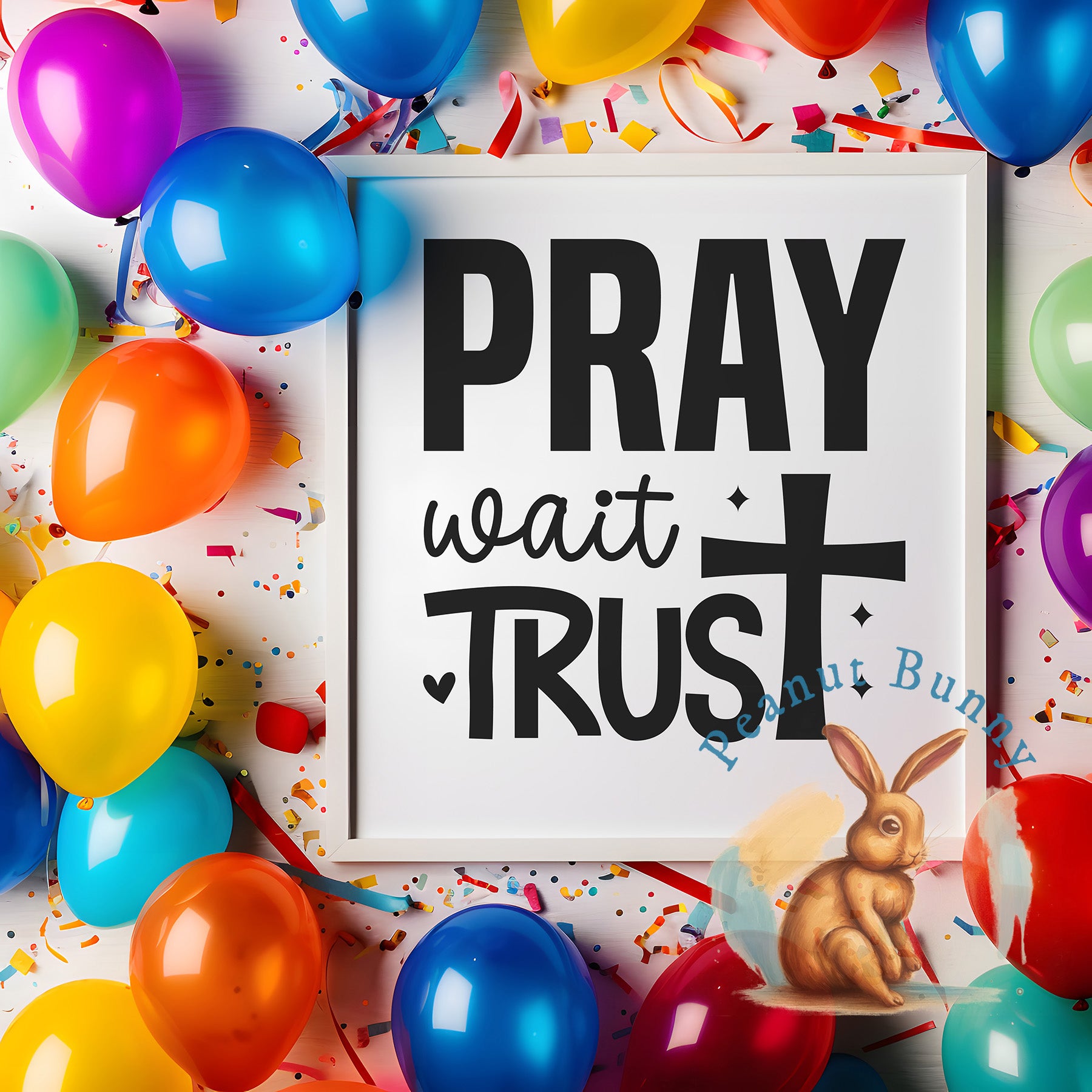 Pray wait trust-01a Christian DTF 513