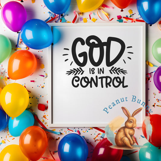 God is in Control Christian DTF 318