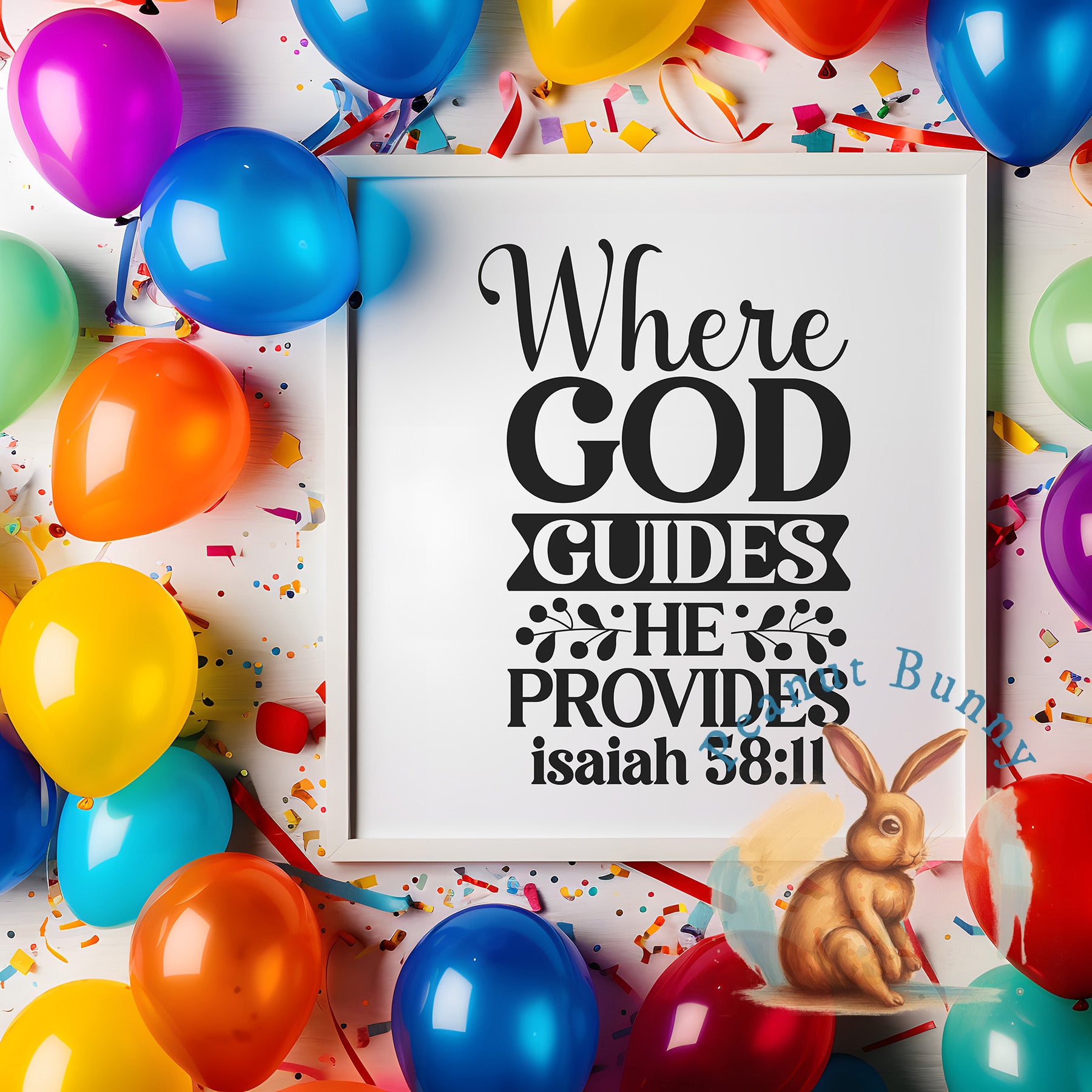 Where god guides he provides isaiah 58 11-01 Christian DTF 600