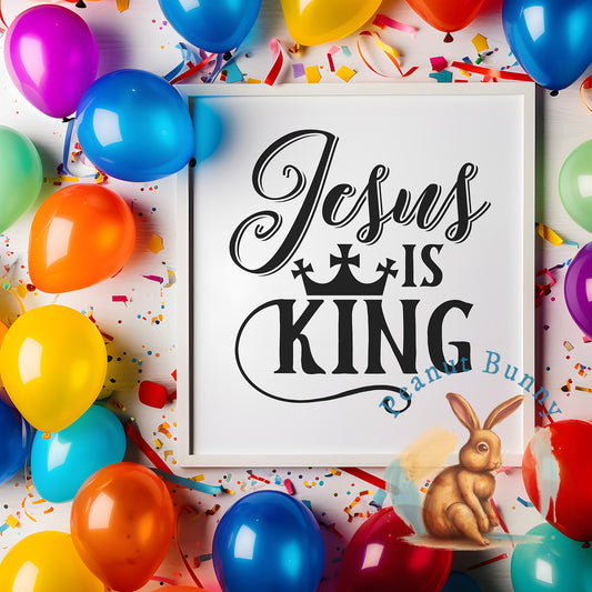 Jesus Is King Christian DTF 398
